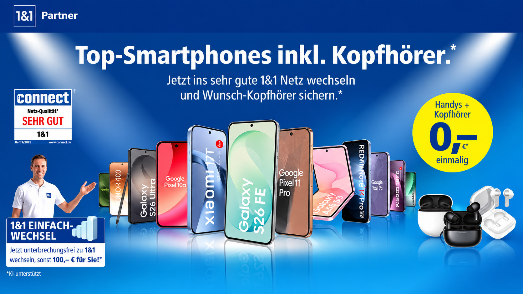 Top-Smartphones inkl. Kopfhörer sichern!